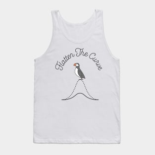 Flatten The Curve || Puffin || Newfoundland and Labrador Tank Top